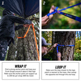 Trunk Straps Hammock Hanging Kit - GrandTrunk - Forest