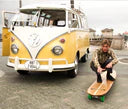 Hamboard Longboard - Classic Natural Bamboo 74in