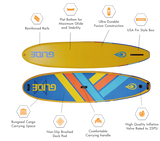 GLIDE O2 RETRO 10'6" INFLATABLE SUP PACKAGE
